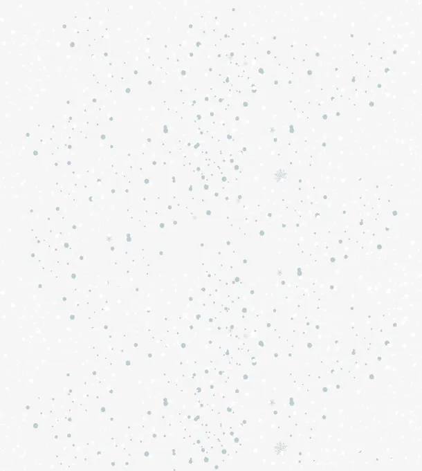 白色漂浮雪花免抠