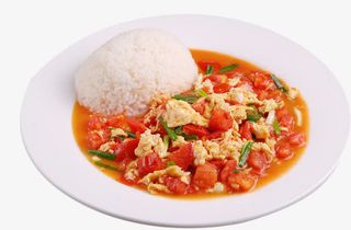 番茄炒蛋饭免抠