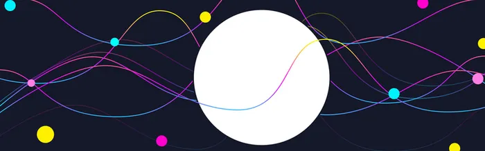 黑色炫彩线条几何渐变电商促销banner高清