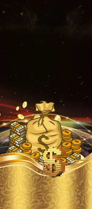 酷黑金融理财宣传X展架高清