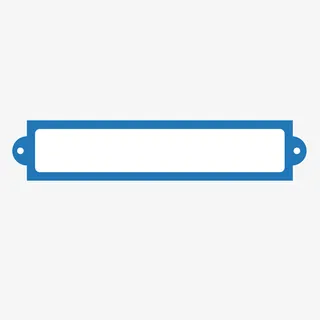 蓝色不规则扁平标题框免抠