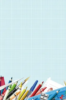 清新简约文具格子底纹蓝色背景高清