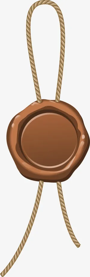 巧克力色火漆免抠