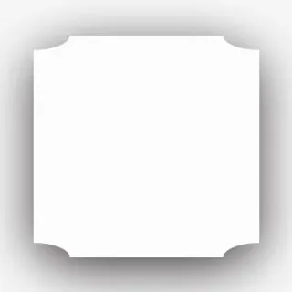 白色方框简约装饰免抠