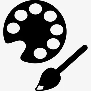 颜料调色板图标免抠