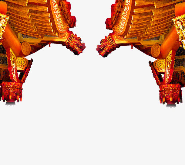 中式房顶免抠