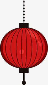 手绘国庆红色灯笼免抠