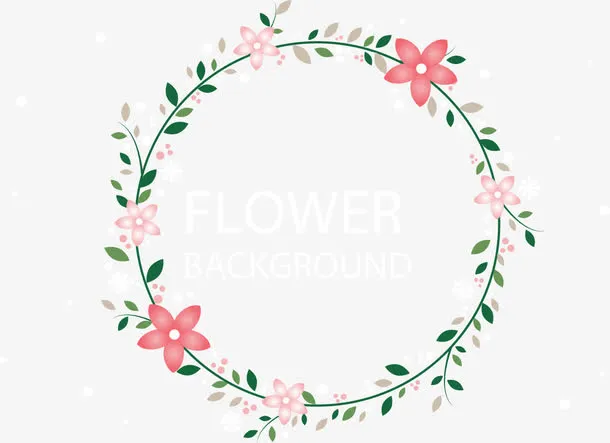 小碎花花环免抠