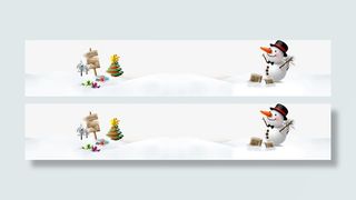 圣诞节场景装饰元素免抠