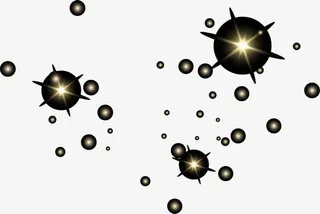 黄色闪耀光芒免抠