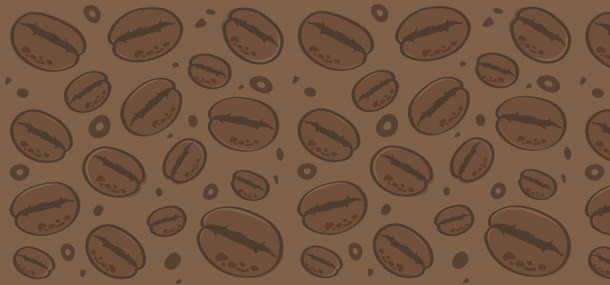 可爱咖啡豆纹理免抠