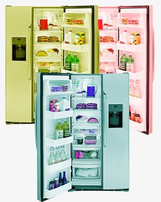 双开门冰箱放年货免抠