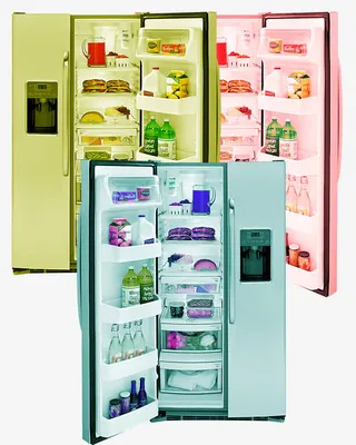 双开门冰箱放年货免抠