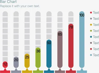 创意柱状图免抠
