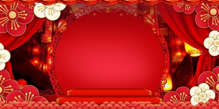 猪年贺岁吉祥背景高清