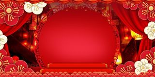 猪年贺岁吉祥背景高清