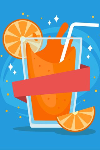 卡通水果海报背景图高清