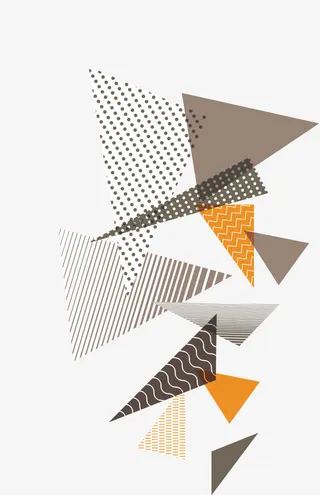 几何三角圆点免抠