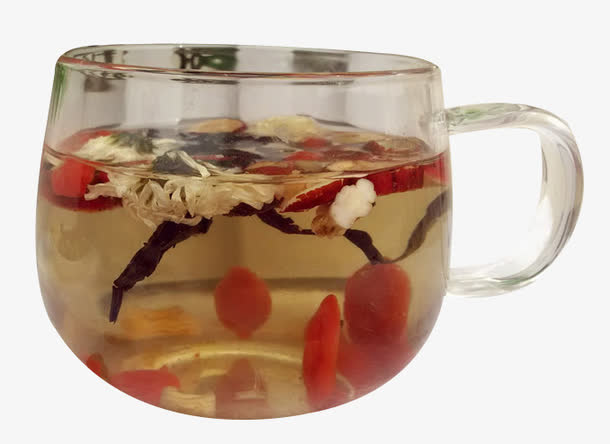 红枣菊花茶免抠