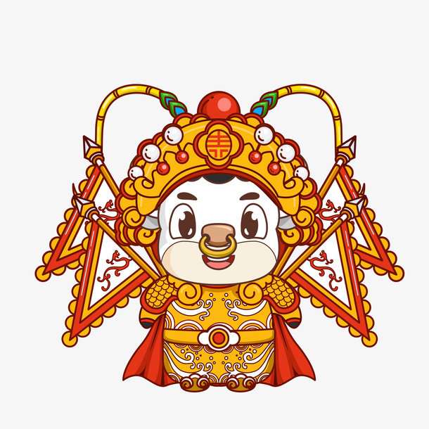 新年小牛素材免抠
