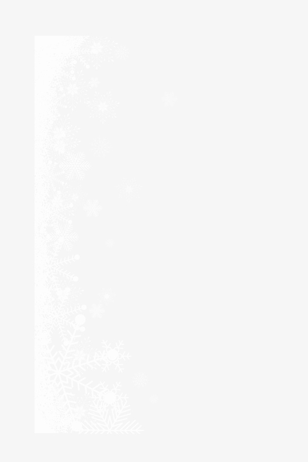 圣诞节的白色雪花免抠节日圣诞节元素