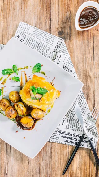 西餐快餐套餐美食H5背景素材高清