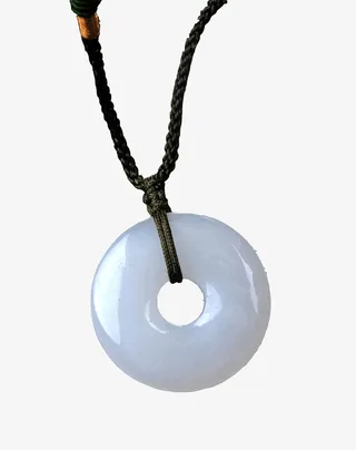 白玉平安扣白色有孔圆形玉石吉祥免抠