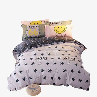 纯棉四件套被芯免抠