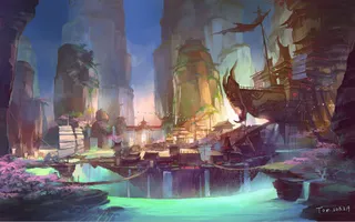 手绘网页游戏插画免抠