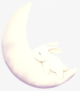 月亮上的玉兔免抠
