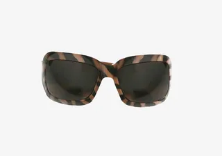 棕色豹纹边框太阳镜免抠