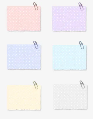 别针圆点各色标签免抠