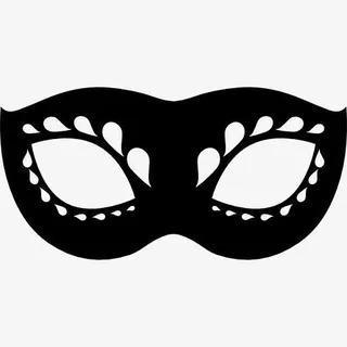 狂欢节面具框眼睛图标免抠