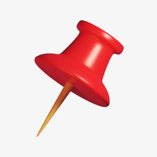 C4D立体3D模型卡通图钉免抠