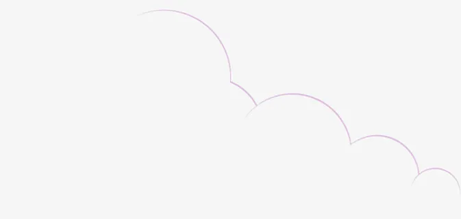 紫色线条云朵线条装饰免抠