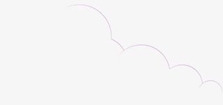 紫色线条云朵线条装饰免抠
