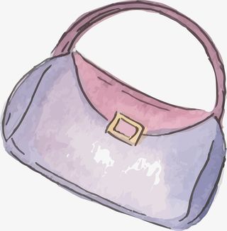 卡通创意女包png图免抠