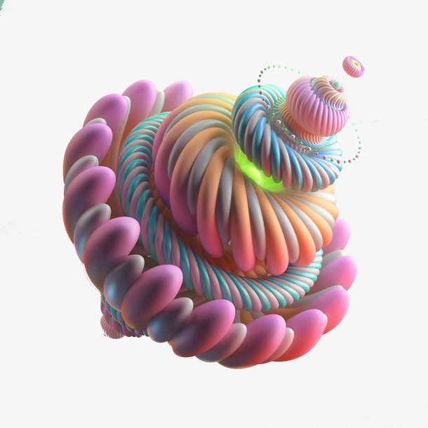 C4D 抽象 炫彩图形 立体免抠