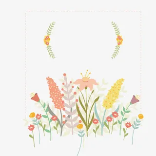 小清新 花朵 春天 花卉 海报免抠