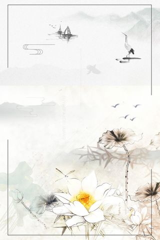 大气中国风水墨二十四节气白露高清