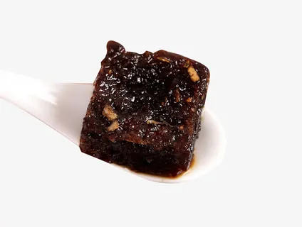 新鲜黑糖姜茶块素材免抠