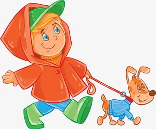 小朋友遛狗免抠