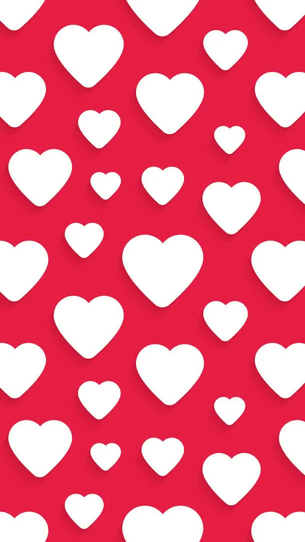 大小红心底纹背景图片免抠