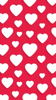 大小红心底纹背景图片免抠