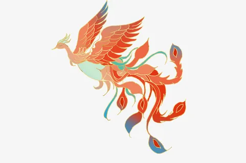 中国古典凤凰-4免抠 中国古典凤凰-4免抠