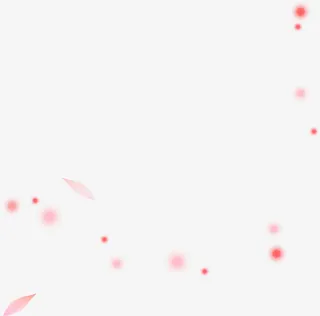 红色唯美梦幻气泡设计免抠