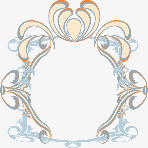 卡通手绘复古边框免抠