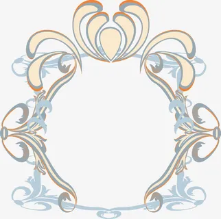 卡通手绘复古边框免抠