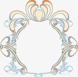 卡通手绘复古边框免抠