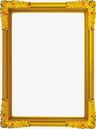 金色画框免抠